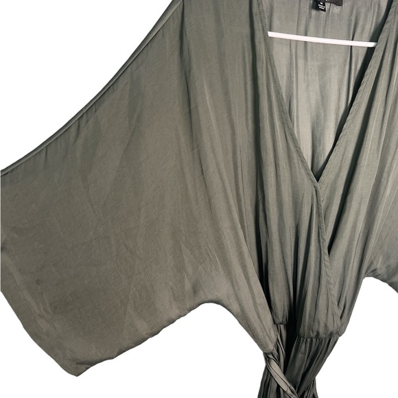 Lulus Satin Silky olive green Romper​​​​​​​​​​​​​​​​​​​​​​​​​​​​ - Picture 6 of 8